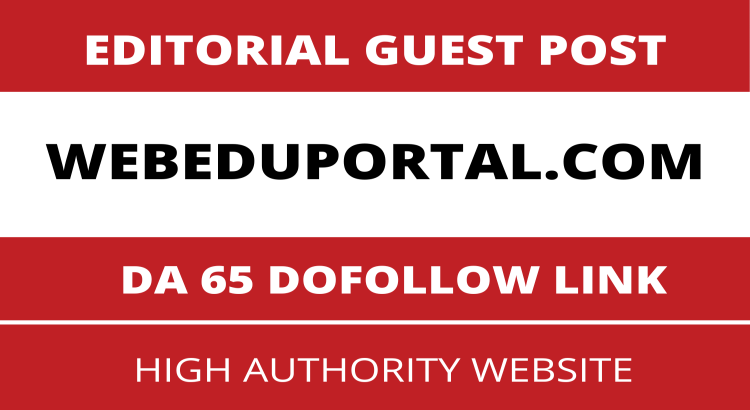 Guest Post on Webeduportal, Webeduportal.com DA 65 Dofollow