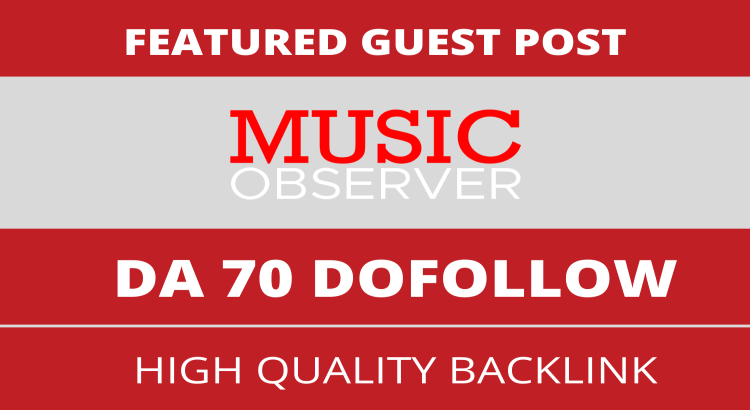 Editorial guest Post on MusicObserver, Musicobserver.com DA 70