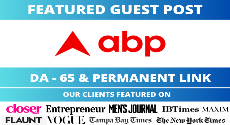 Write and Publish Guest Post on Abplive. Abplive.com DA 65