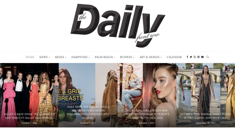 Featured Article on FashionWeekDaily, Fashionweekdaily.com DA 70