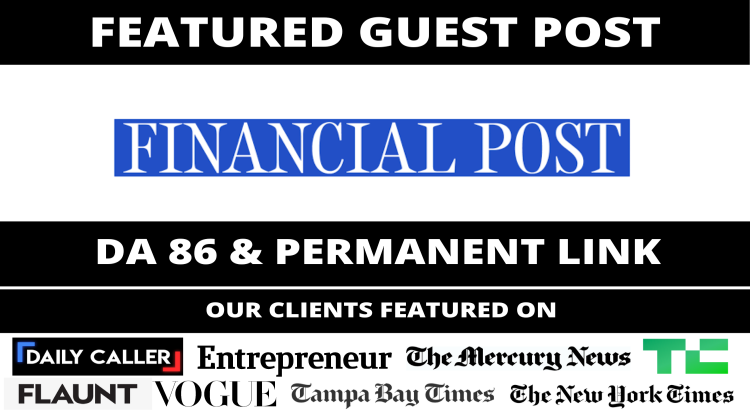 Featured Article on FinancialPost, Financialpost.com DA 86