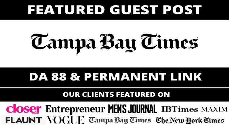 Featured Article on Tampa Bay Times, Tampabay.com DA 88