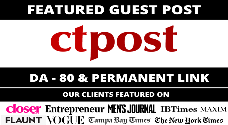 Publish Featured Article in CT Post, CTPost.com DA 80